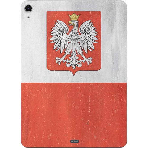 Poland Flag Distressed Apple iPad Air Skin